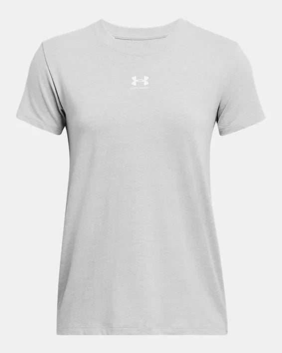 Women's UA Rival Core Short Sleeve - GREY - 012