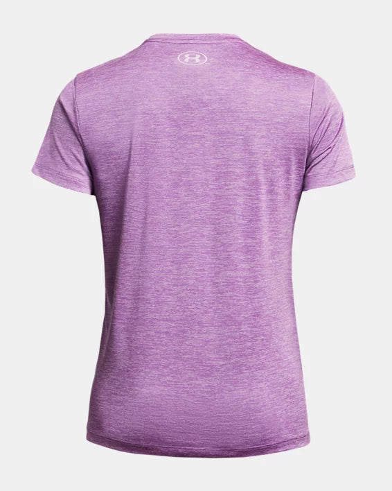 T-shirt avec encolure en V UA Tech™ Twist pour femmes - PURPLE - 560