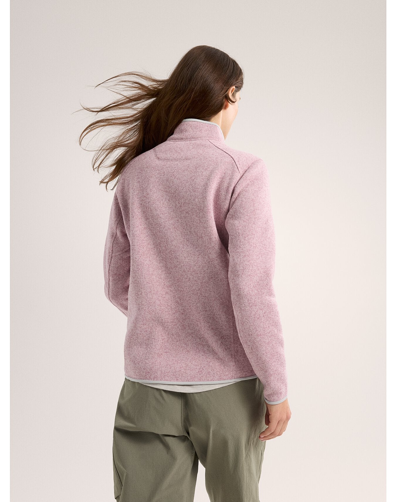 CARDIGAN COVERT FEMME - ALPINE ROSE HEATHER