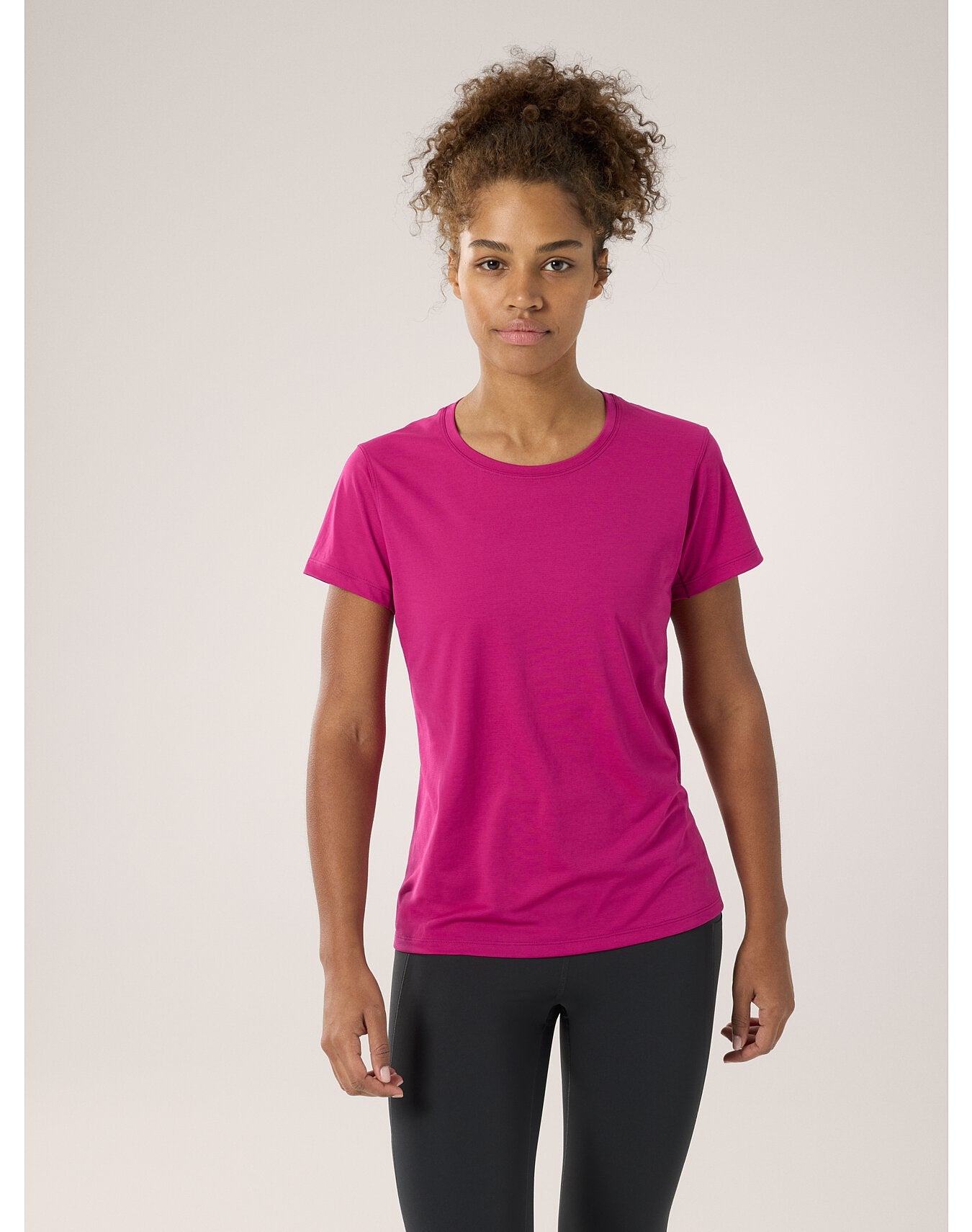 T-SHIRT À COL ROND TAEMA MC FEMME - AMARANTHUS