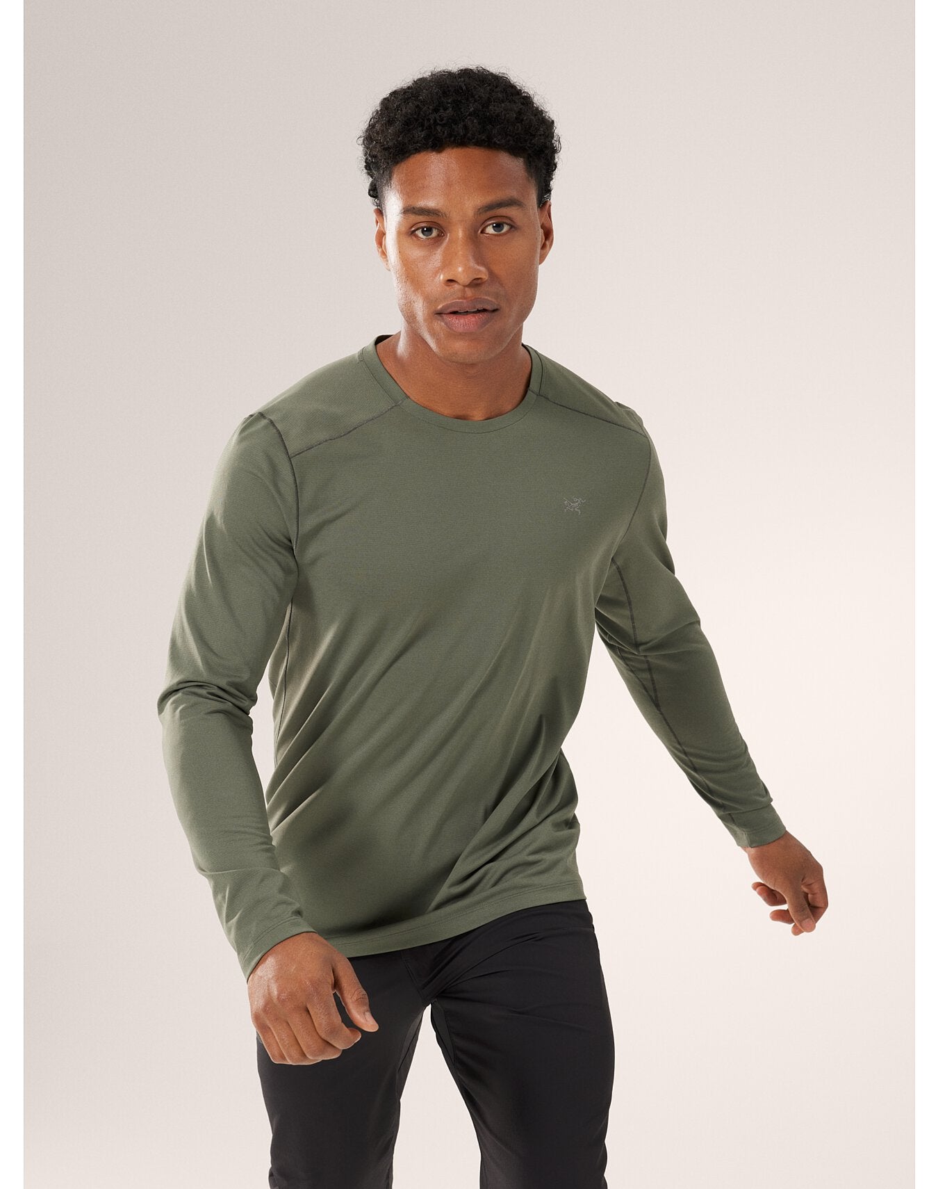 T-shirt à col rond Cormac ML Homme - FORAGE HEATHER II