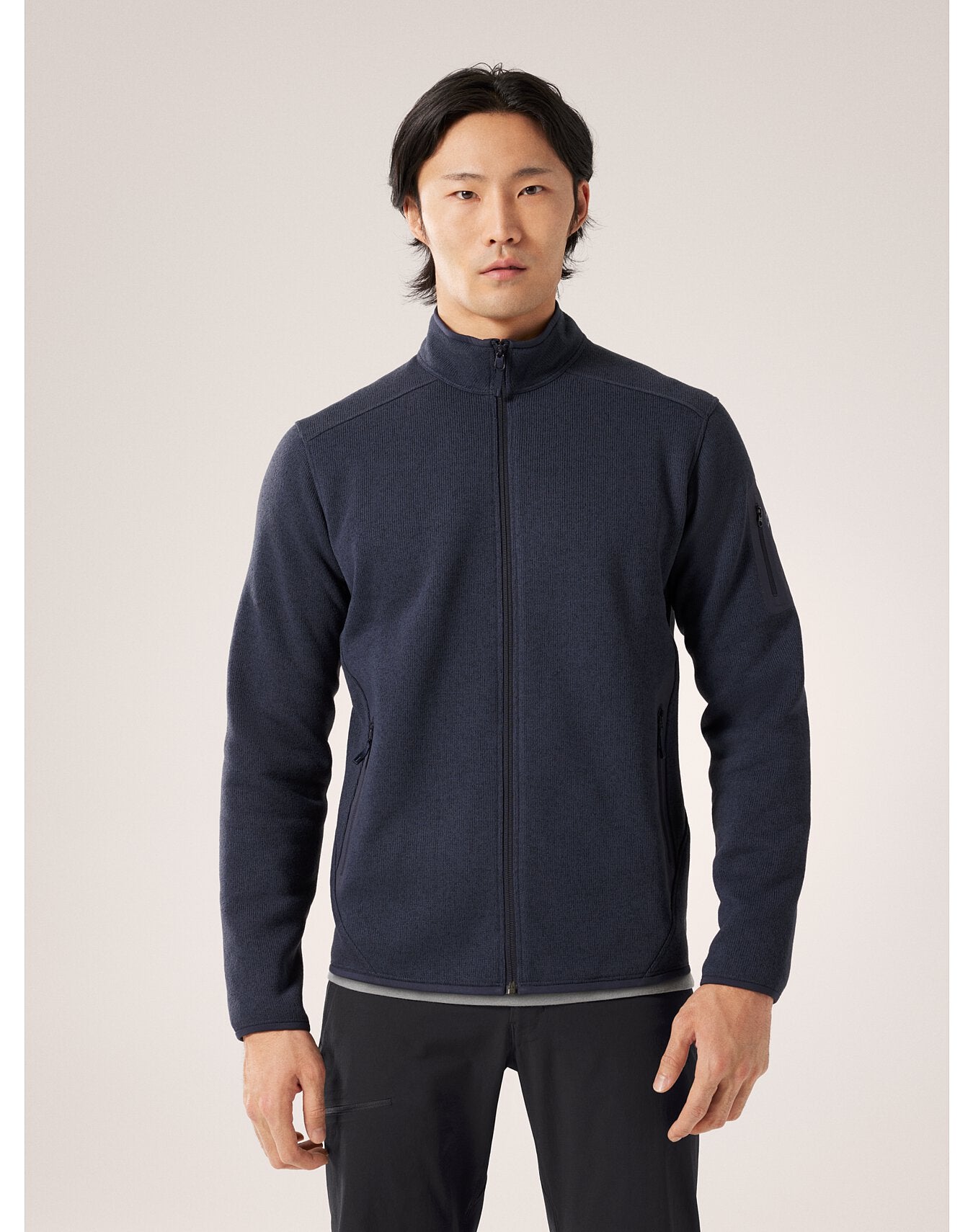 COVERT CARDIGAN MEN'S - BLACK SAPPHIRE HEATHER