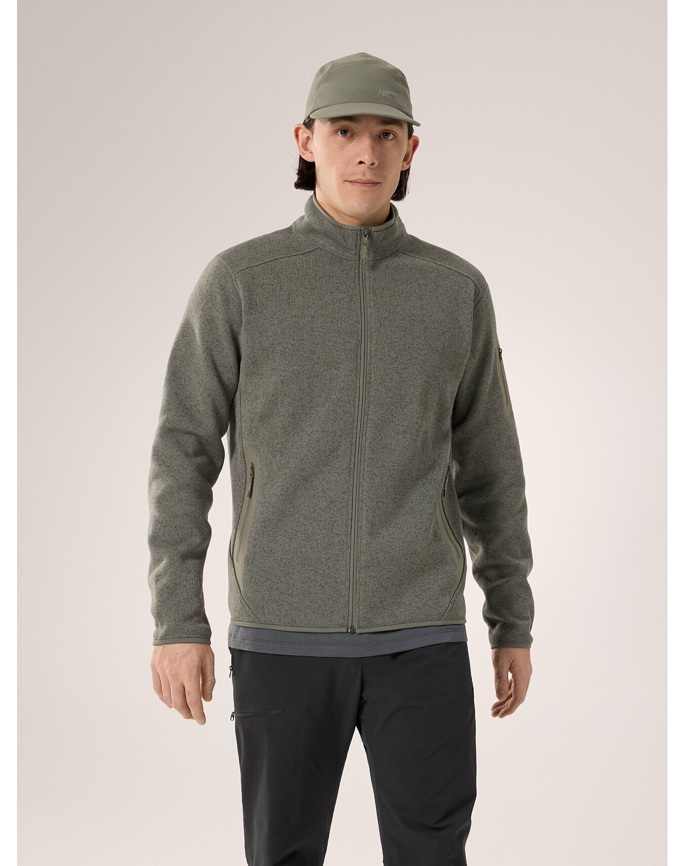 COVERT CARDIGAN HOMME - FORAGE HEATHER