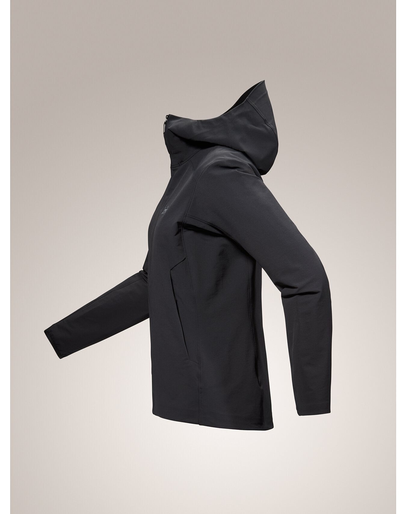 VESTE À CAPUCHE GAMMA FEMME - BLACK