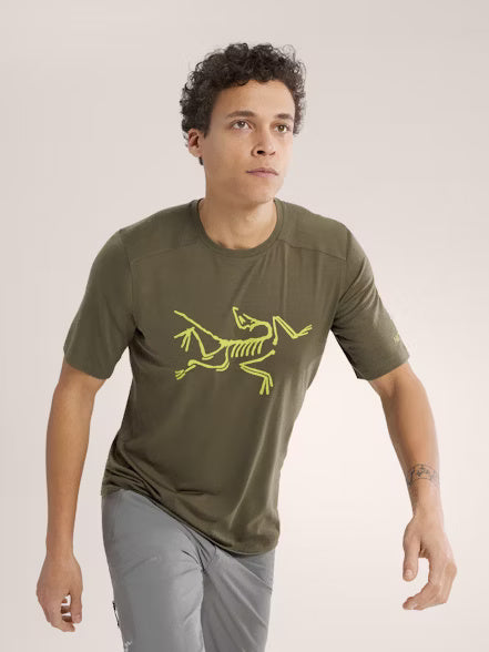 Ionia Merino Wool Logo Shirt SS Men's