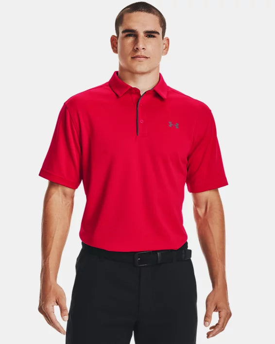 UA Tech - Polo Pour Hommes - RED -600