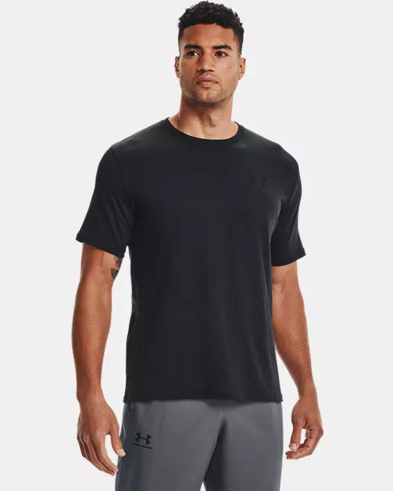 Men's UA Sportstyle Left Chest Short Sleeve Shirt - black