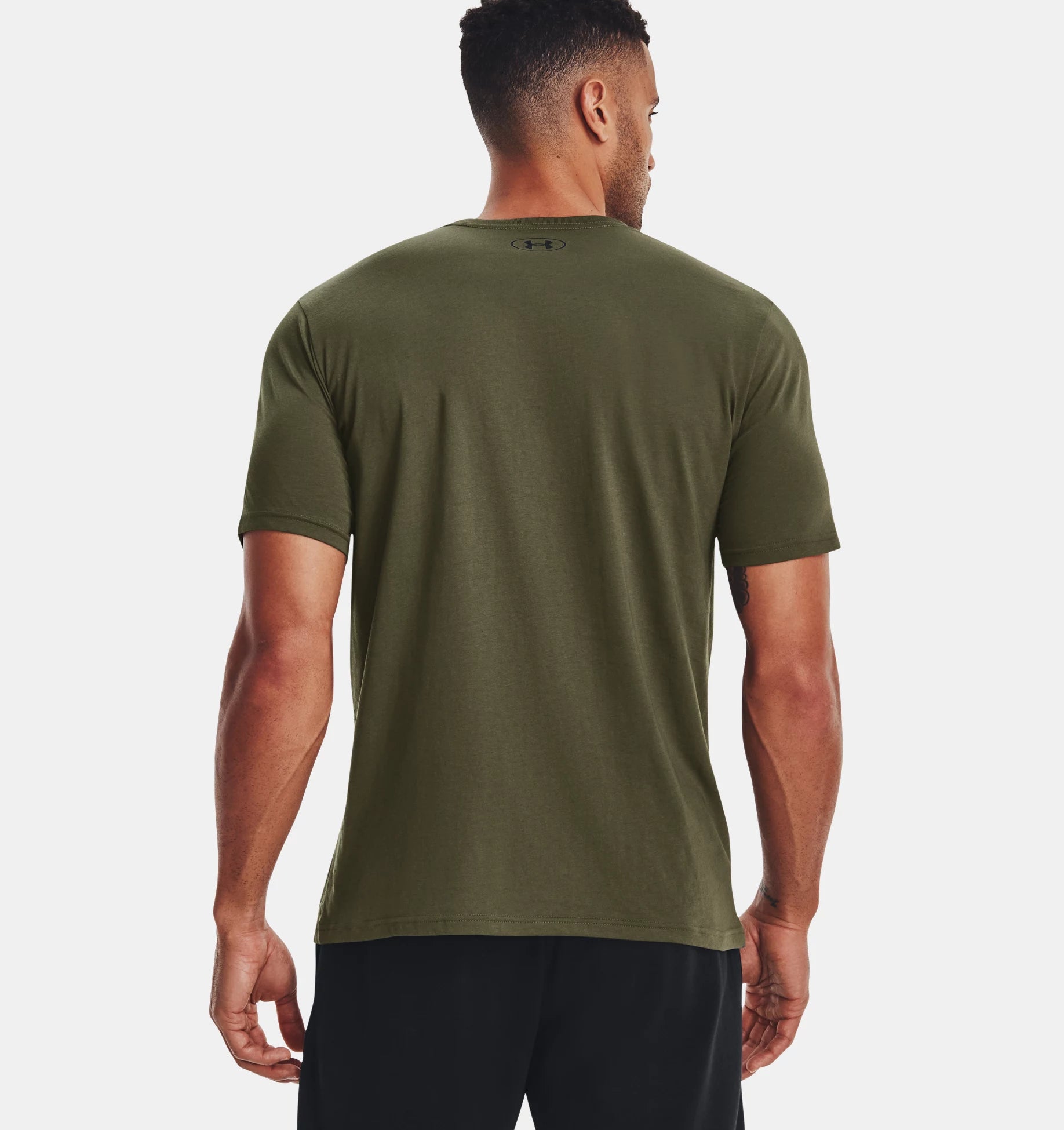 Men's UA Left Chest Logo Short Sleeve - GREEN - 390