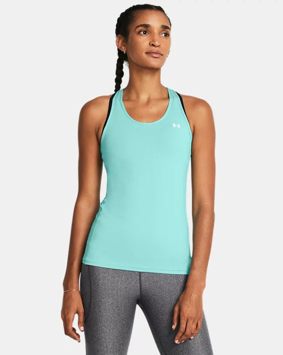 Women's HeatGear® Armour Racer Tank - GREEN - 482