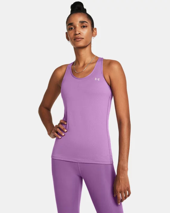 Women's HeatGear® Armour Racer Tank - PURPLE - 560