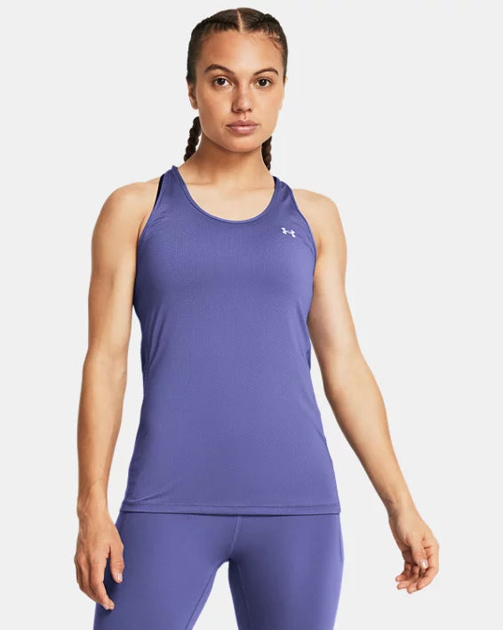 Women's HeatGear® Armour Racer Tank - PURPLE - 562