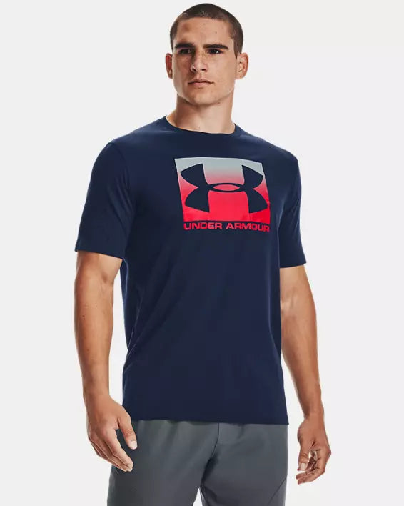 Men's UA Boxed Sportstyle Short Sleeve T-Shirt - navy