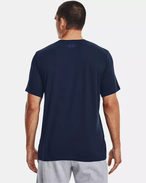 T-shirt à manches courtes UA Team Issue Wordmark pour hommes - navy