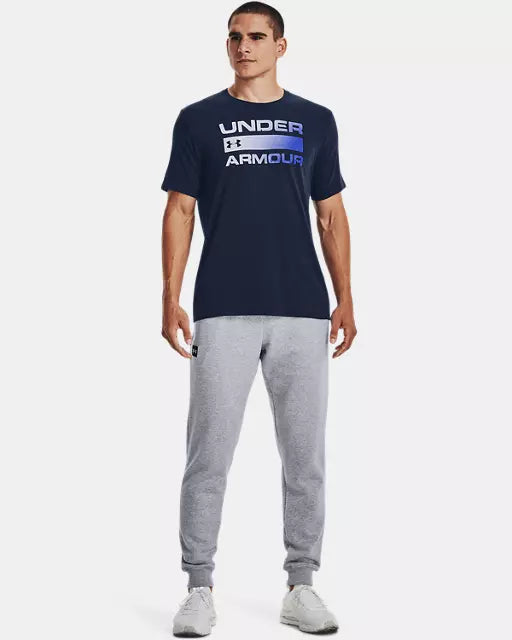 T-shirt à manches courtes UA Team Issue Wordmark pour hommes - navy