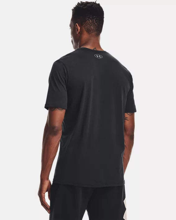 Haut à manches courtes UA Sportstyle Logo pour hommes - black