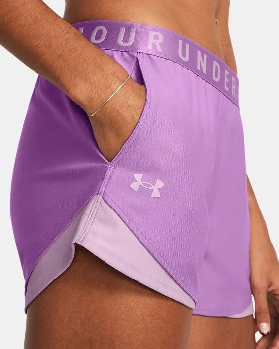 Women's UA Play Up 3.0 Shorts - PURPLE - 560