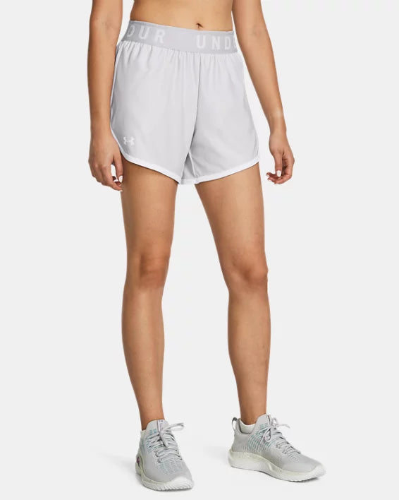 Women's UA Play Up 5" Shorts - GREY - 014