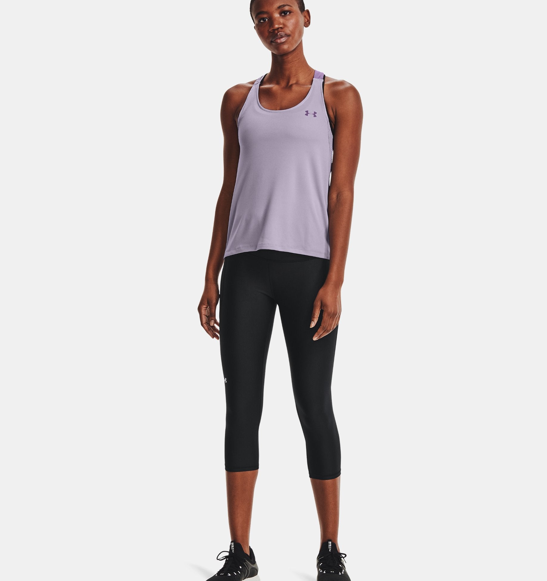 Capris HeatGear à ceinture antidérapante pour femmes - black