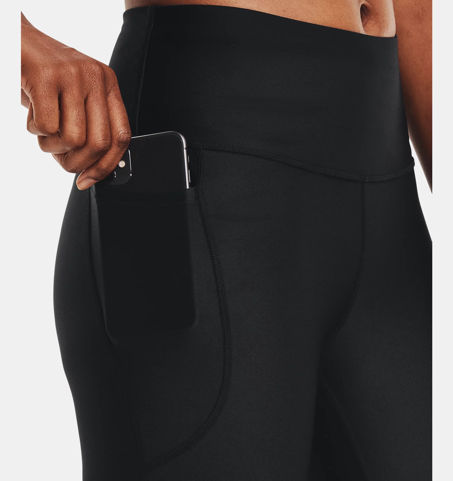 Capris HeatGear à ceinture antidérapante pour femmes - black