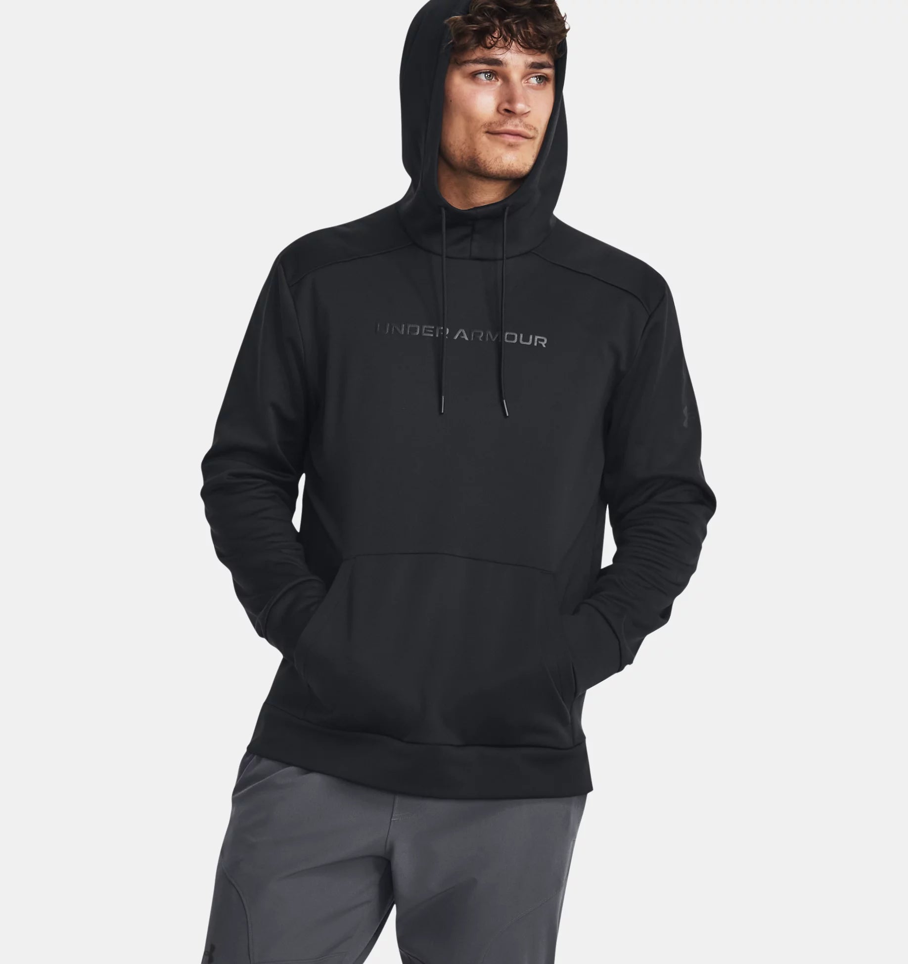 Men's Armour Fleece® Graphic Hoodie - Black