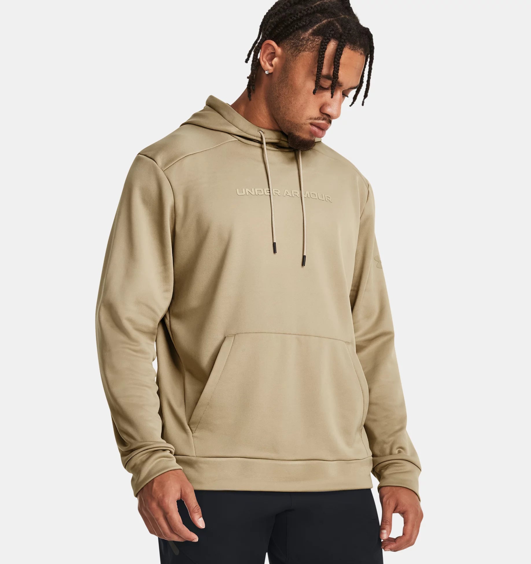 Men's Armour Fleece® Graphic Hoodie - Brown-299