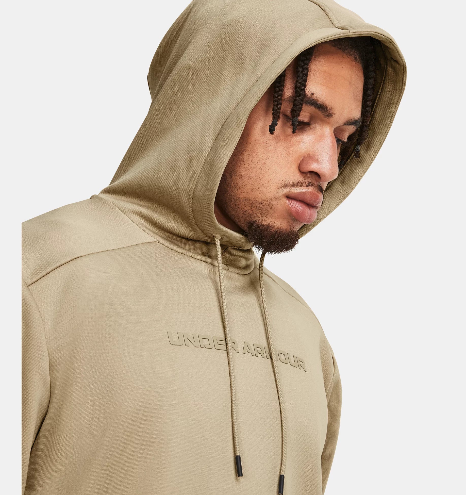 Men's Armour Fleece® Graphic Hoodie - Brown-299