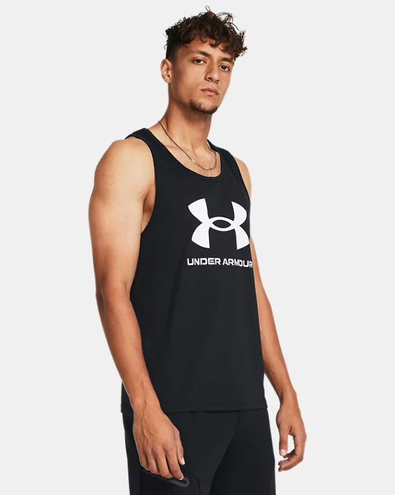 Men's UA Logo Tank - BLACK - 001