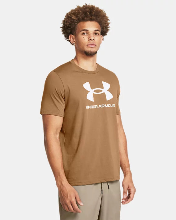 Men's UA Logo Short Sleeve - BROWN-202