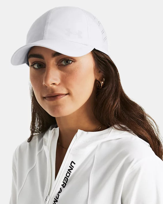 Women's UA Launch Adjustable Cap - WHITE