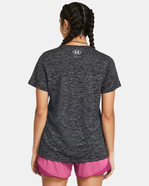 T-shirt UA Tech Twist Pour Femmes - BLACK -001