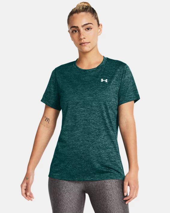 T-shirt UA Tech Twist Pour Femmes - BLUE - 449