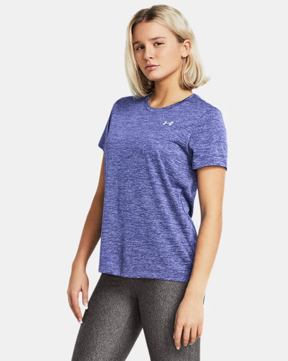 Women's UA Tech™ Twist Short Sleeve  - PURPLE - 561