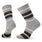 Everyday Striped Cable Crew Sock - LIGHT GRAY