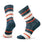 Everyday Striped Cable Crew Socks - TWILIGHT BLUE