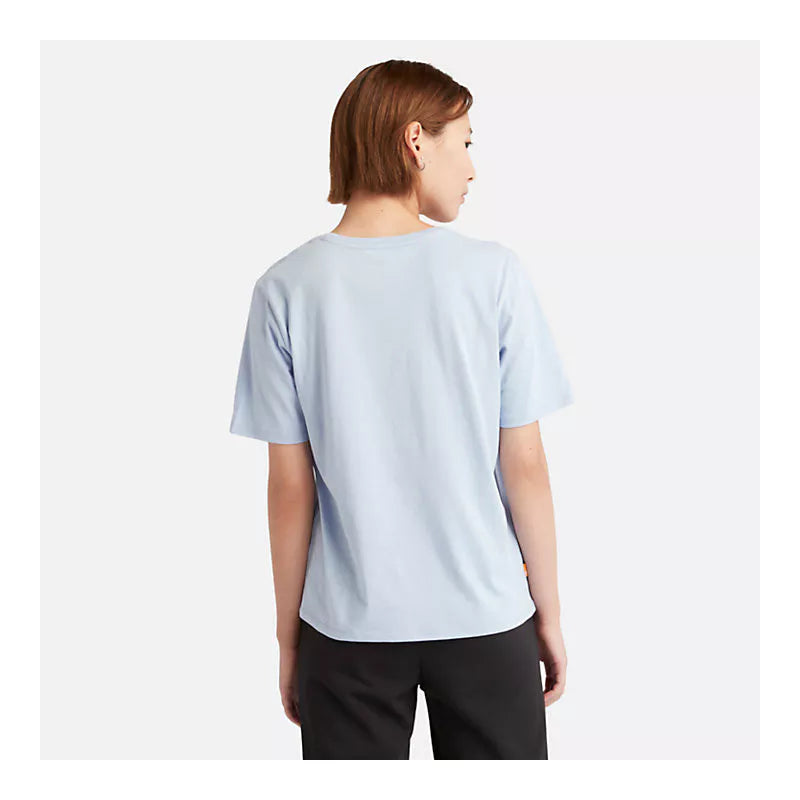 Tree Embroidery Tee - T-shirt - Women's - blue heron