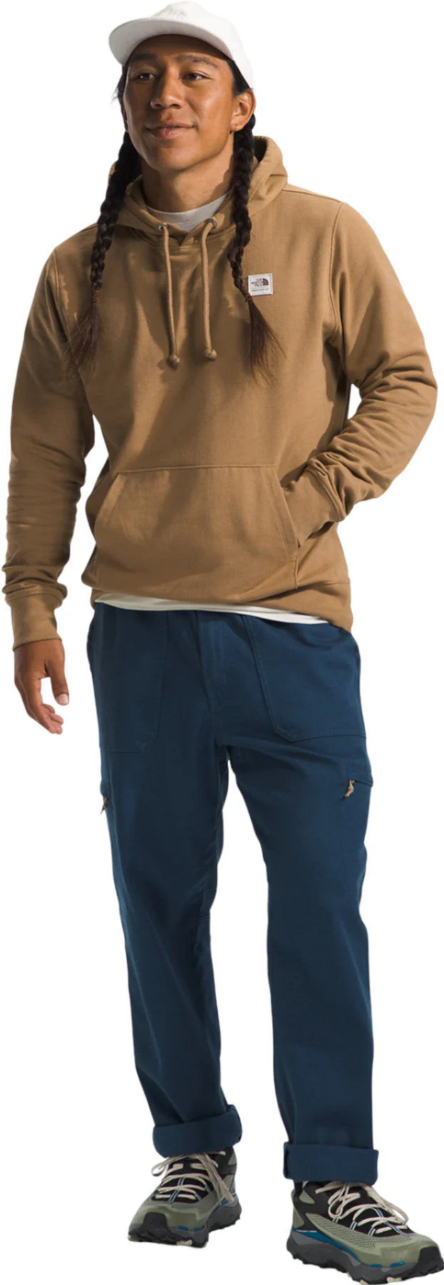 Sweat À Capuche Heritage Patch Pour Hommes - UTILITY BROWN