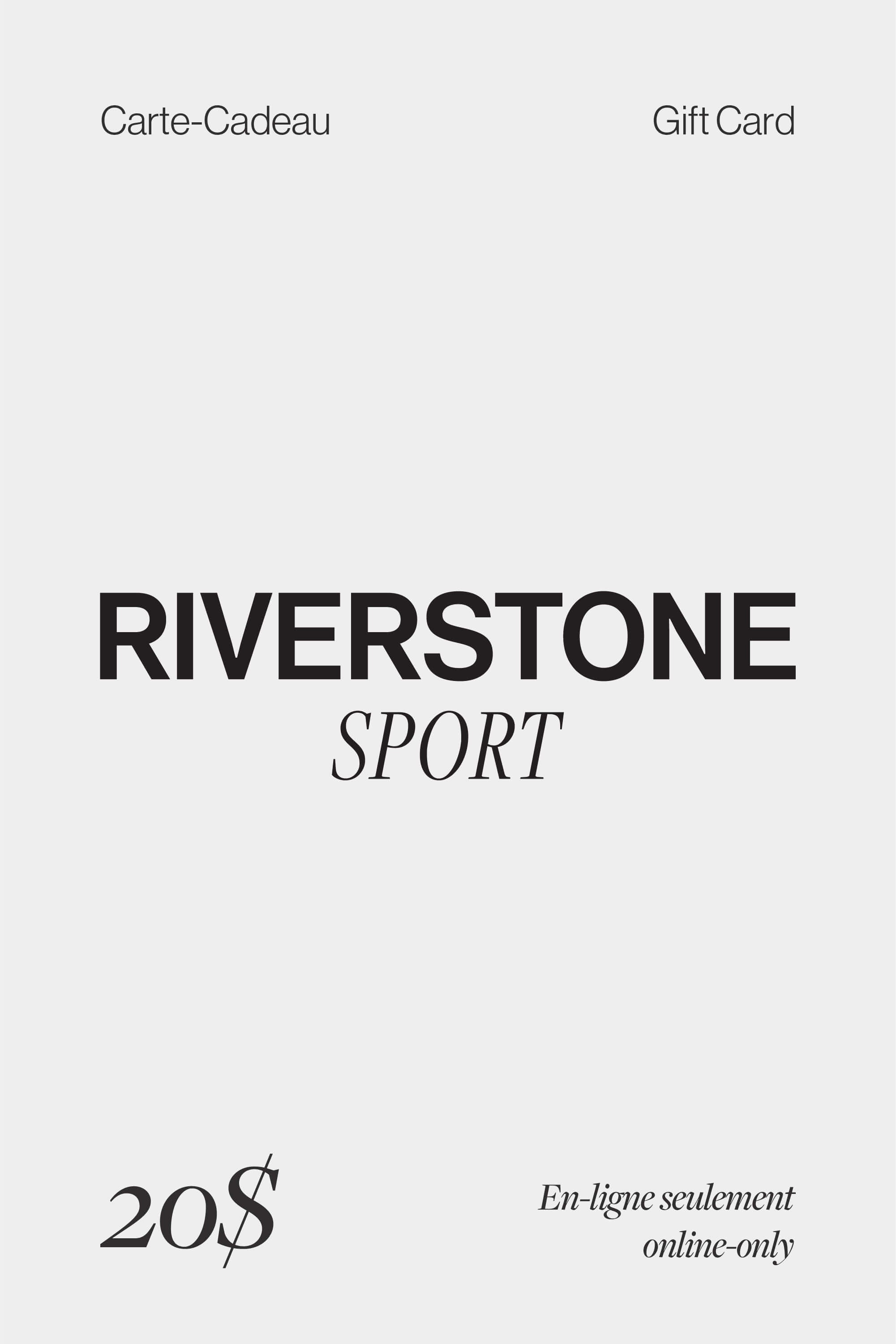 Online Riverstone Sport Gift Card