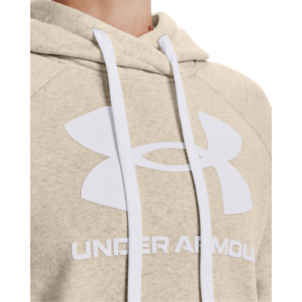Sweat à capuche avec logo UA Rival Fleece pour femme